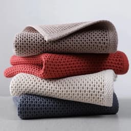 image-70x140cm high qualityWaffle towel Bathroom accessories смsolid color towel absorbent strong Wipe towel after exercise