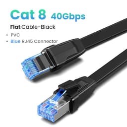 image-UGREEN CAT8 Ethernet Cable 40Gbps 2000MHz CAT 8 Networking Cotton Braided Internet Lan Cord for Laptops PS 4 Router RJ45 Cable