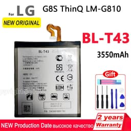 image-100% Original Replacement BL T43 3550mAh BL-T43 New Battery For LG G8S ThinQ LM-G810 Phone Batteries With Tools+Tracking number