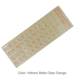 image-SR Standard Matte 3 in 1 Hebrew 15 Kinds Keyboard Stickers Language English Russian Letter Film for PC Laptop Accessories