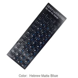 image-SR Standard Matte 3 in 1 Hebrew 15 Kinds Keyboard Stickers Language English Russian Letter Film for PC Laptop Accessories