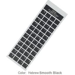 image-SR Standard Matte 3 in 1 Hebrew 15 Kinds Keyboard Stickers Language English Russian Letter Film for PC Laptop Accessories
