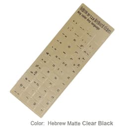 image-SR Standard Matte 3 in 1 Hebrew 15 Kinds Keyboard Stickers Language English Russian Letter Film for PC Laptop Accessories