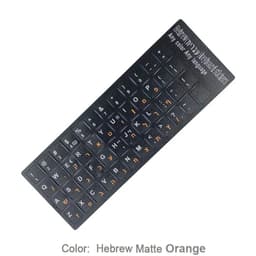 image-SR Standard Matte 3 in 1 Hebrew 15 Kinds Keyboard Stickers Language English Russian Letter Film for PC Laptop Accessories