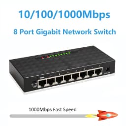 image-8 Port 1000Mbps Gigabit Network Switch Ethernet Smart Switcher High Performance RJ45 Hub Internet Splitter