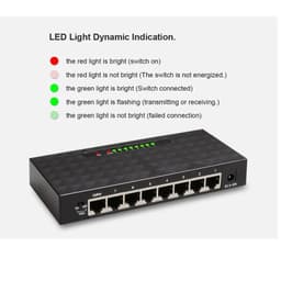 image-8 Port 1000Mbps Gigabit Network Switch Ethernet Smart Switcher High Performance RJ45 Hub Internet Splitter