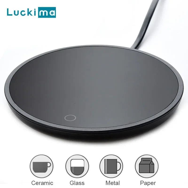 image-New Coffee Mug Cup Warmer for Home Office Milk Tea Water Heating Pad 2 Constant-temperatures Optional Auto-off Best Gift Idea