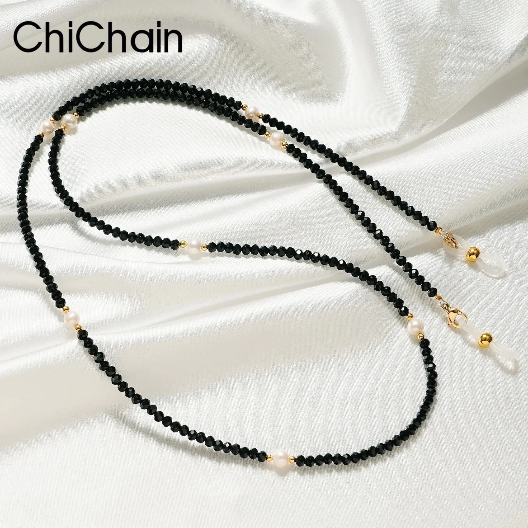 image-2022 New Pearls Sunglasses Chains Gold Eyeglasses Chains Women Sunglasses Holder Necklace Eyewear Retainer Accessories