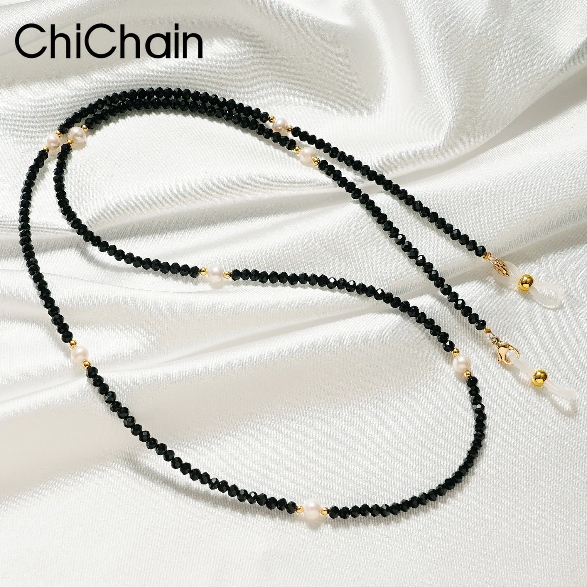 image-2022 New Pearls Sunglasses Chains Gold Eyeglasses Chains Women Sunglasses Holder Necklace Eyewear Retainer Accessories