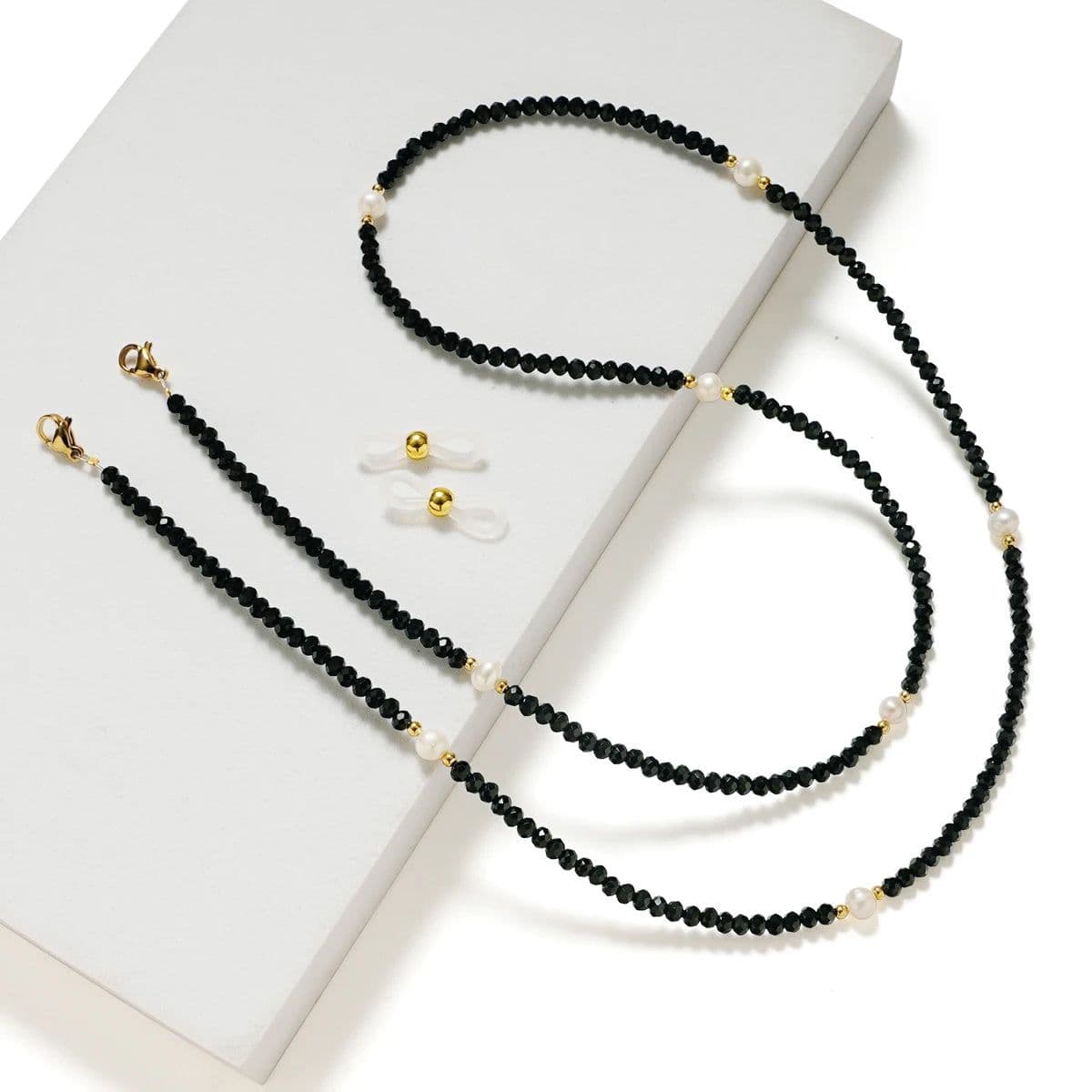image-2022 New Pearls Sunglasses Chains Gold Eyeglasses Chains Women Sunglasses Holder Necklace Eyewear Retainer Accessories