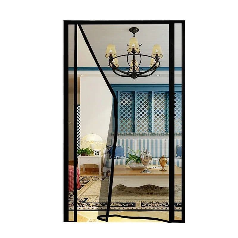 image-Magnetic Mesh Screen Door Mosquito Net, Anti Fly Insect Door Mesh, Open from Side 2,Automatic Closing, Size Can Be Customized