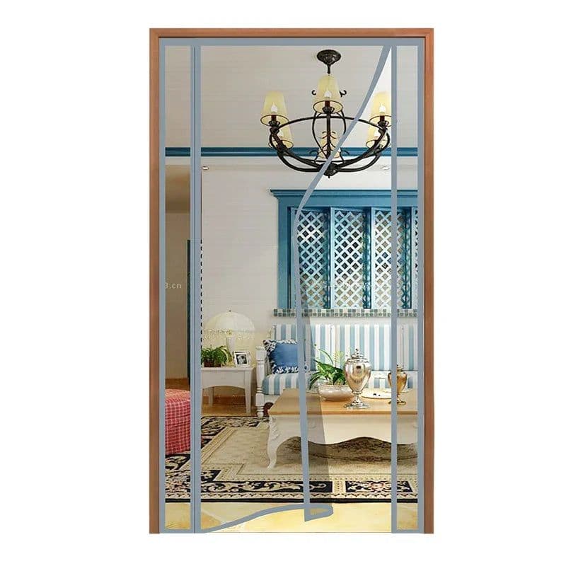 image-Magnetic Mesh Screen Door Mosquito Net, Anti Fly Insect Door Mesh, Open from Side 2,Automatic Closing, Size Can Be Customized
