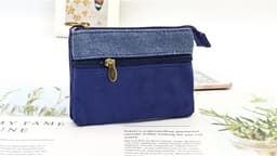 image-Women's Cotton Short Wallet Cloth Coin Purse Female Mini Money Pouch Card Bag Ladies Little Handbag Bolso Bolsa 2024 for Girls