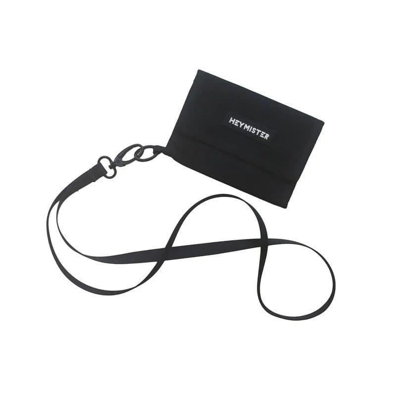 image-Fashion Wallets for Teens Hasp Zipper Canvas Male Coin Purse with Strap Credit Cards ID Holder Money Bags for Boys Girls