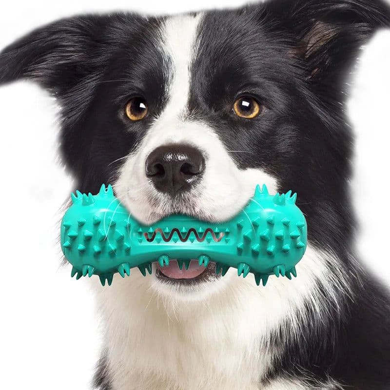 image-Pet Dog Toy Interactive Phonation dumbbell for Small Large Dogs Puppy Cat Chewing Toys Pet Tooth Cleaning Indestructible Article