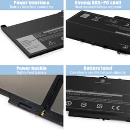 image-E7470 E7270 J60J5 Battery for Dell Latitude 7470 7270 Laptop Battery 1W2Y2 0MC34Y MC34Y R1V85 242WD GG4FM WYWJ2 451-BBSX BBSY