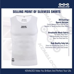 image-KEMALOCE Cycling Base Layer Sleevess Breathable White 2023 Cool Cycle Sleevess Vest Quick Dry Summer MTB Vest Bike Undershirts