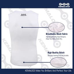 image-KEMALOCE Cycling Base Layer Sleevess Breathable White 2023 Cool Cycle Sleevess Vest Quick Dry Summer MTB Vest Bike Undershirts