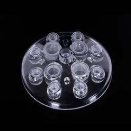image-100 PCS Plastic Disposable Microblading Tattoo Ink Cups S/M/L Permanent Makeup Pigment Clear Holder Container Cap