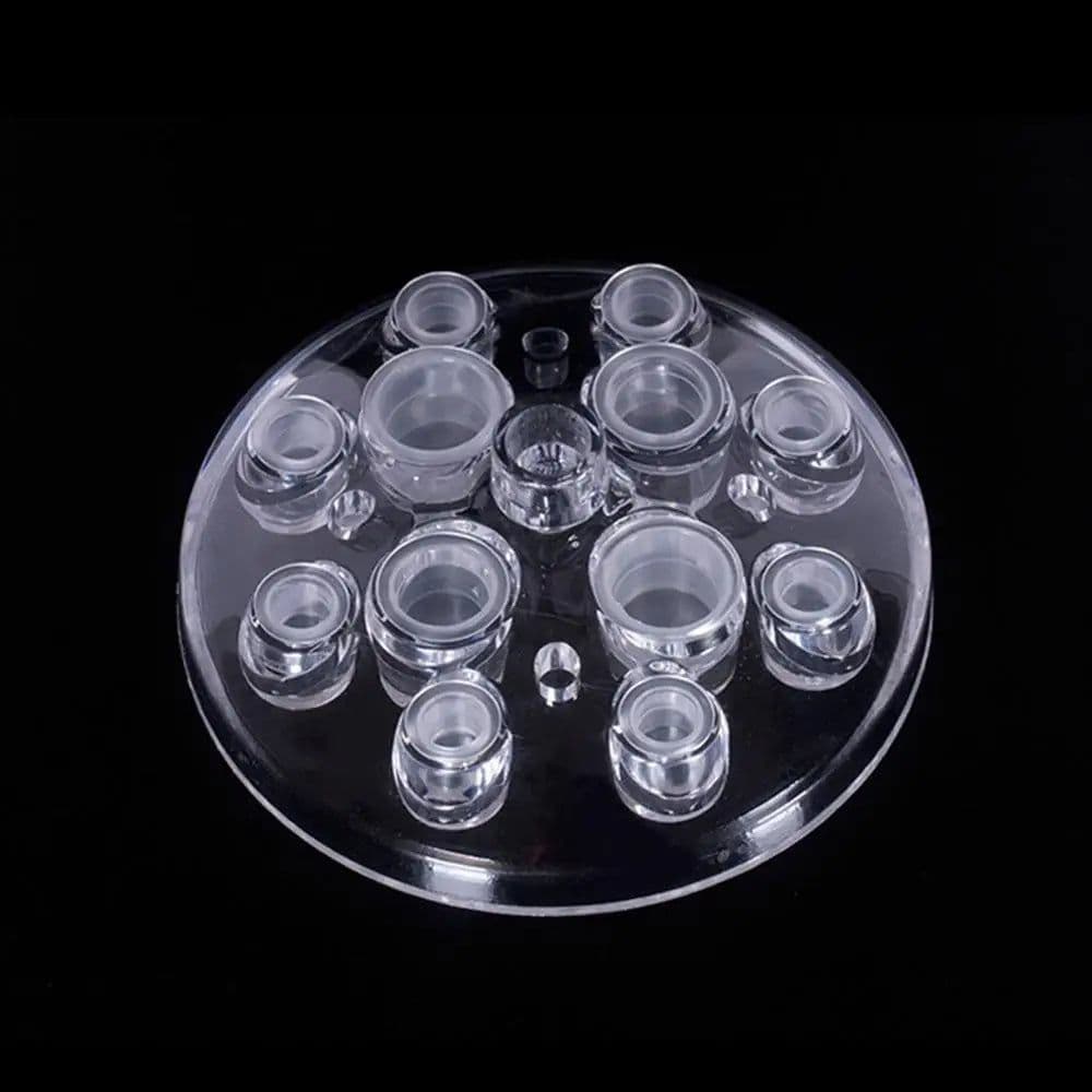 image-100 PCS Plastic Disposable Microblading Tattoo Ink Cups S/M/L Permanent Makeup Pigment Clear Holder Container Cap