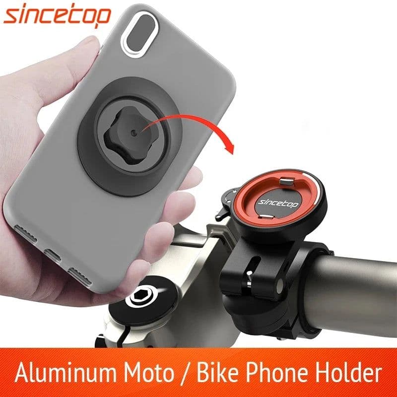 image-Universal Motorcycle Bike Mobile Phone Holder Bicycle Moto Aluminum Quick Mount Stand Mountain Bike Handlebar Bracket for Harley