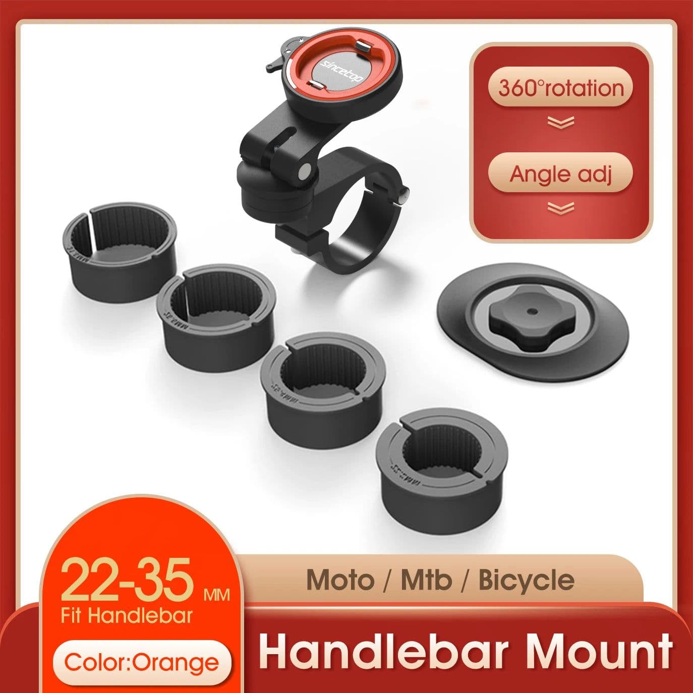 image-Universal Motorcycle Bike Mobile Phone Holder Bicycle Moto Aluminum Quick Mount Stand Mountain Bike Handlebar Bracket for Harley