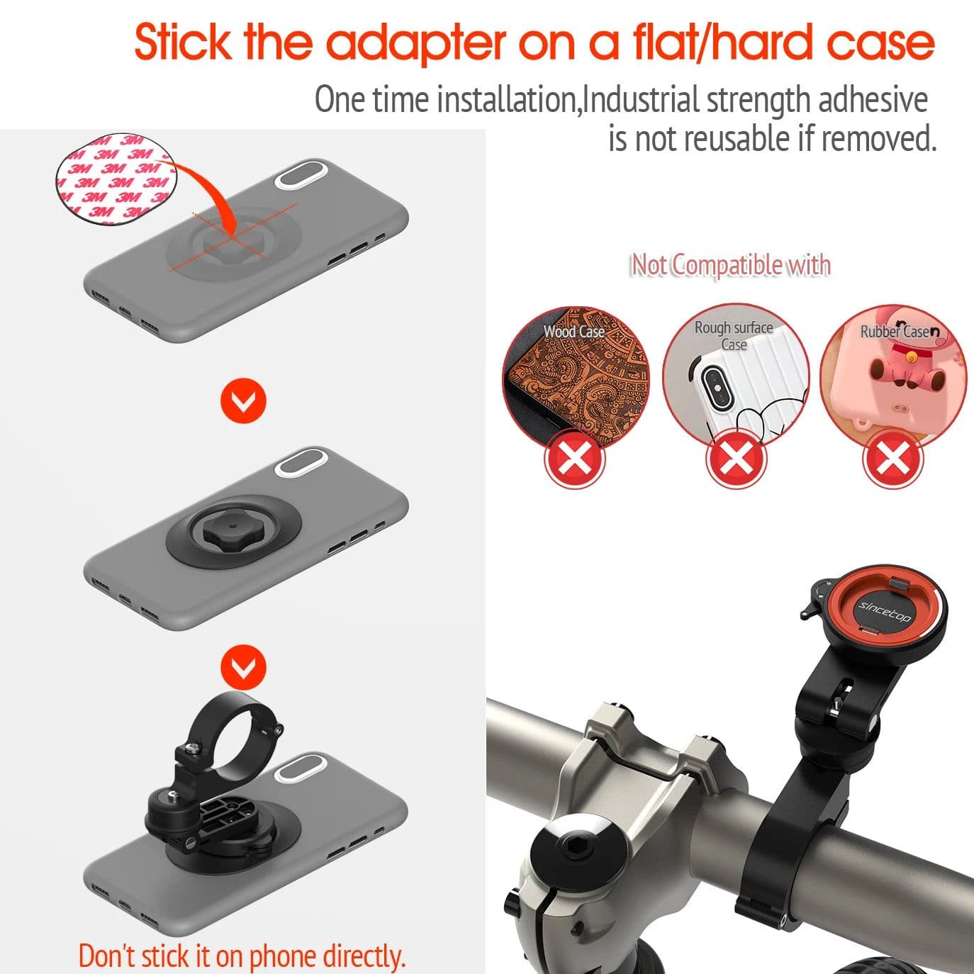 image-Universal Motorcycle Bike Mobile Phone Holder Bicycle Moto Aluminum Quick Mount Stand Mountain Bike Handlebar Bracket for Harley