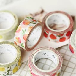 image-15mm*7m Summer cool fruit Japanese Masking Washi Tape Decorative Adhesive Tape Decora Diy Scrapbooking Sticker Label Stationery