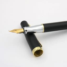 image-Classic Duke 209 Fountain Pen Golden Matte Black 1.0MM Bent Fude Nib Ink Business Stationary