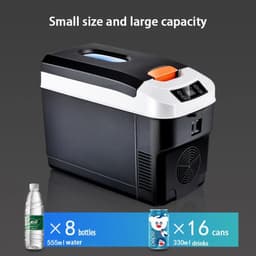 image-10L Car Refrigerator Mini Fridge Vehicle And Home Use Dormitory Truck Cold And Hot Dual-Use Temperature Control Digital Display