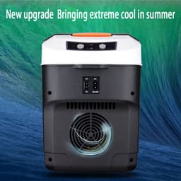 image-10L Car Refrigerator Mini Fridge Vehicle And Home Use Dormitory Truck Cold And Hot Dual-Use Temperature Control Digital Display