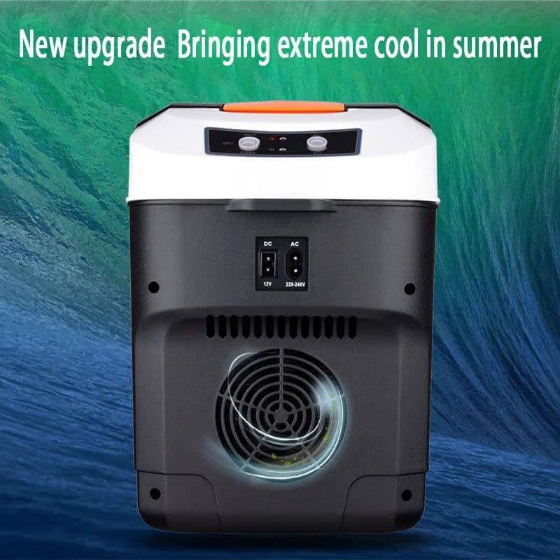 image-10L Car Refrigerator Mini Fridge Vehicle And Home Use Dormitory Truck Cold And Hot Dual-Use Temperature Control Digital Display