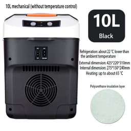 image-10L Car Refrigerator Mini Fridge Vehicle And Home Use Dormitory Truck Cold And Hot Dual-Use Temperature Control Digital Display