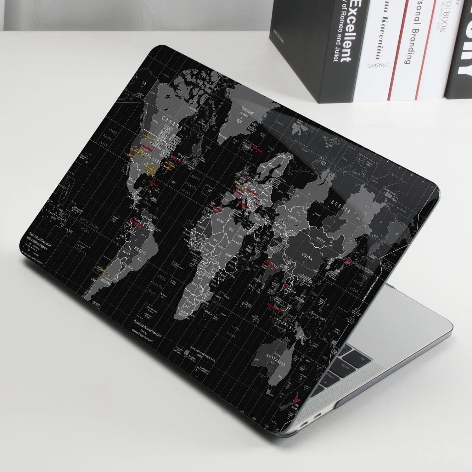 image-3D Print TIME ZONES OF THE WORLD Case For Macbook Air 13 15 M2 2023 A2941 A2681 A2337 A2338 A2442 A2779 M1 Chip Pro 14 15.3 16