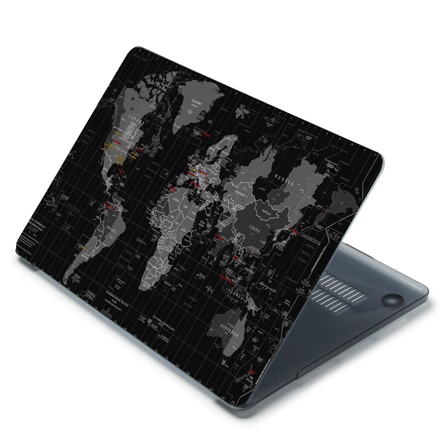 image-3D Print TIME ZONES OF THE WORLD Case For Macbook Air 13 15 M2 2023 A2941 A2681 A2337 A2338 A2442 A2779 M1 Chip Pro 14 15.3 16