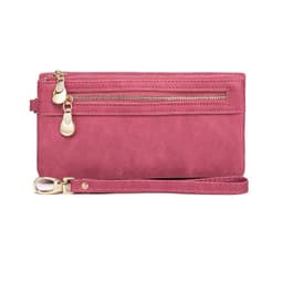 image-PUOU 2020 Fashion Zipper Purses Women's Wallets Envelop Long Wallet Women Long Section Clutch Wallet Soft PU Leather Money Bag
