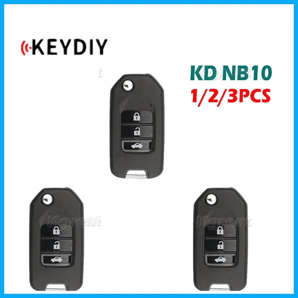 image-1/2/3pcs KEYDIY NB10 Multifunction Remote Car Key NB10-2 NB10-3 NB10-4 for KD900/KD-X2/KD MINI Key Programmer for Honda Car Key