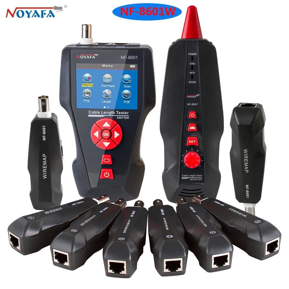 image-Original Noyafa NF-8601W Multifunction Network Cable Tester RJ45 RJ11 BNC POE PING Crosstalk Test Network Wire Cable Tracker
