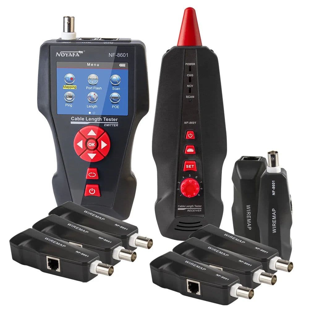 image-Original Noyafa NF-8601W Multifunction Network Cable Tester RJ45 RJ11 BNC POE PING Crosstalk Test Network Wire Cable Tracker