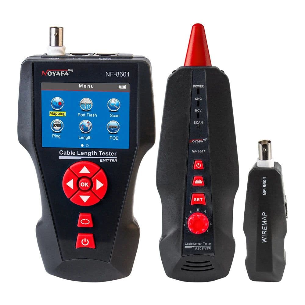 image-Original Noyafa NF-8601W Multifunction Network Cable Tester RJ45 RJ11 BNC POE PING Crosstalk Test Network Wire Cable Tracker