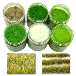 image-Static Grass Powder 3MM Turf Flocking Nylon Toy Model Scene Making 60g six-color / monochrome Diorama Sand table Simulation Tuft