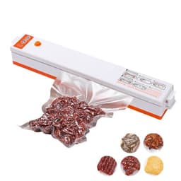 image-Electric Vacuum Sealer Machine For Food Storage With 10pcs Free Food Saver Bags Automatic Vacuum Sealer Packaging Machine
