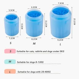 image-Dog Paw Cleaner Cup Soft Silicone Foot Cleaning Brush Portable Pet Dogs Towel Foot Washer Foot Cleaning Bucket Dog Accessories