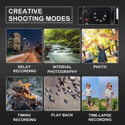 image-G-Anica Macro Lens 4K Digital Camera Flip Screen Selfie Camcorder 48MP Youtube Vlog WIFI Webcam Video Recorder 16X Digital Zoom
