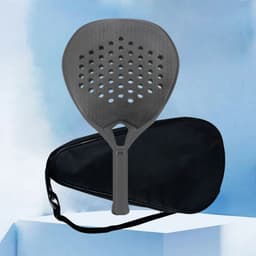 image-Padel Tennis Racket Carbon Fiber Surface with EVA Memory Flex Foam Core Racket Cover Outdoor Sports Racquet Equipment