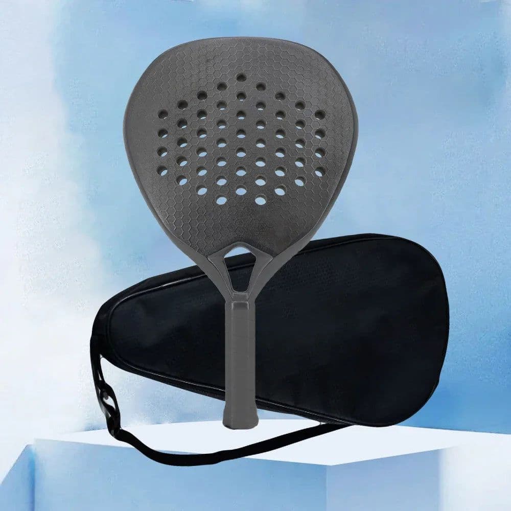 image-Padel Tennis Racket Carbon Fiber Surface with EVA Memory Flex Foam Core Racket Cover Outdoor Sports Racquet Equipment