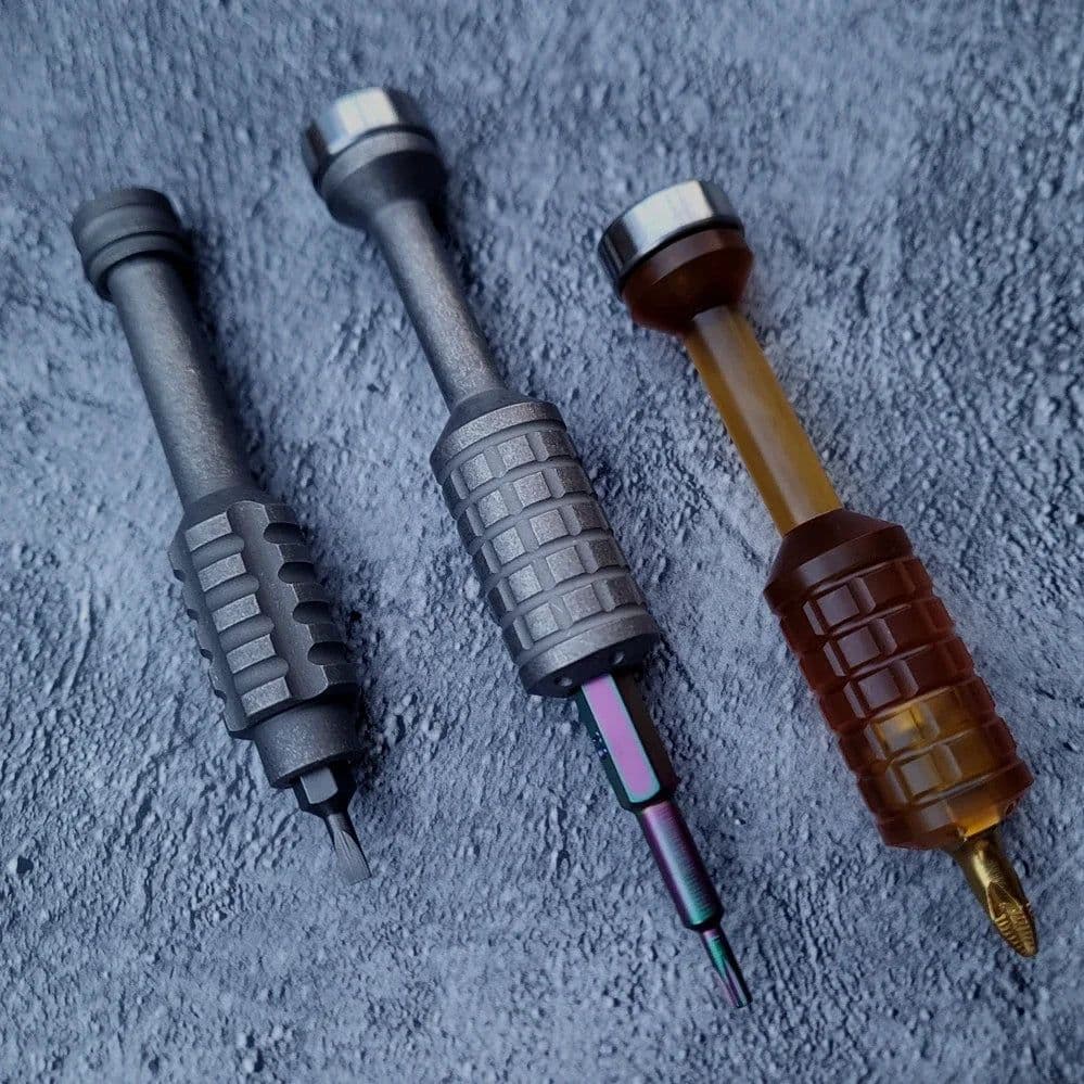 image-EDC Titanium Alloy PEI Screwdriver Portable Gadget Cross Bit Riding Equipment Outdoor Camping Multi-functional Gear EDC Tools