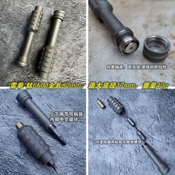 image-EDC Titanium Alloy PEI Screwdriver Portable Gadget Cross Bit Riding Equipment Outdoor Camping Multi-functional Gear EDC Tools