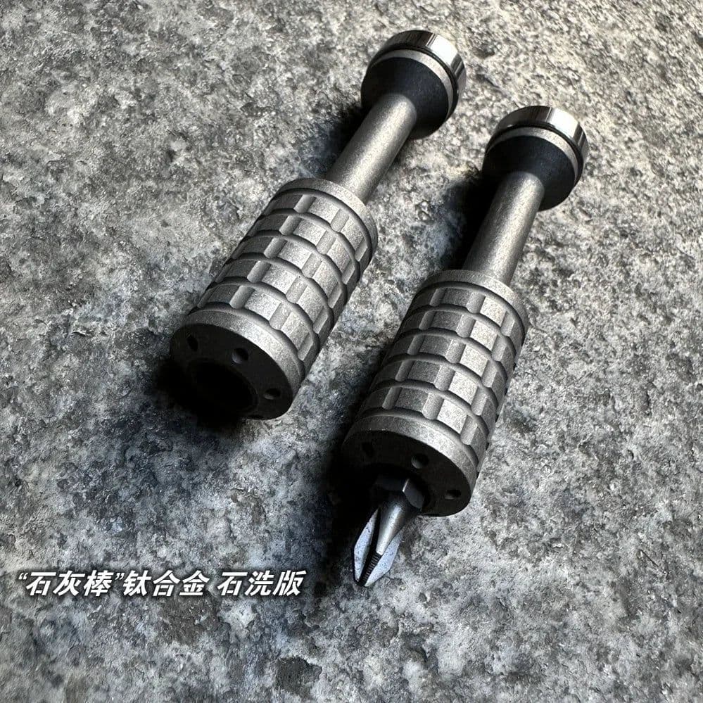 image-EDC Titanium Alloy PEI Screwdriver Portable Gadget Cross Bit Riding Equipment Outdoor Camping Multi-functional Gear EDC Tools