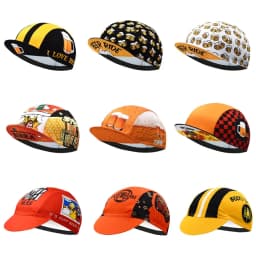 image-Classic Retro Beer Cycling Cap Bike Hats Breathable Quick Dry Bicycle Cap Outdoor Riding Accessories